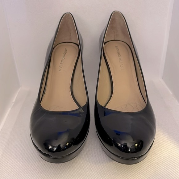 Antonio Melani Helena Black Patent Leather Pumps Size 9 - EUC - Picture 2 of 14